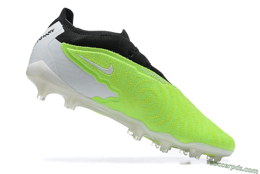 Nike Phantom GX Elite FG Low-Tops Football Boots - Green/Black/Yellow/White 7