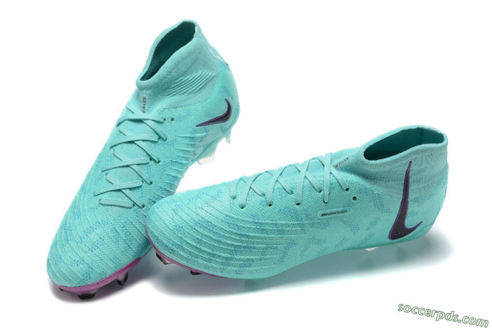 Nike Phantom Luna Elite FG High-Tops Football Boots - Blue/Black/Purple 6