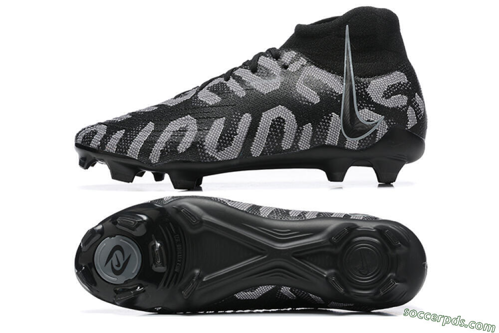 Nike Phantom Luna Elite FG High-Tops Football Boots - Black/Grey 0
