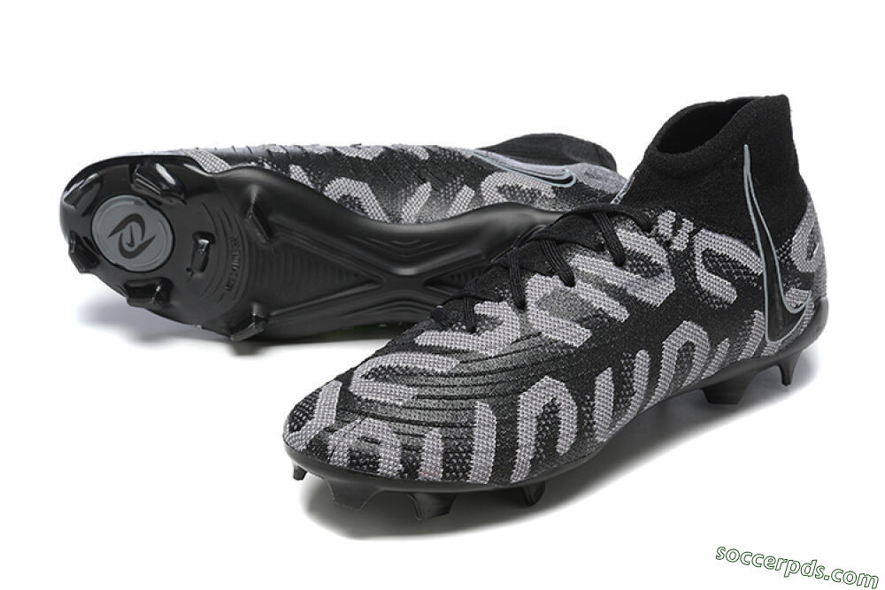 Nike Phantom Luna Elite FG High-Tops Football Boots - Black/Grey 3