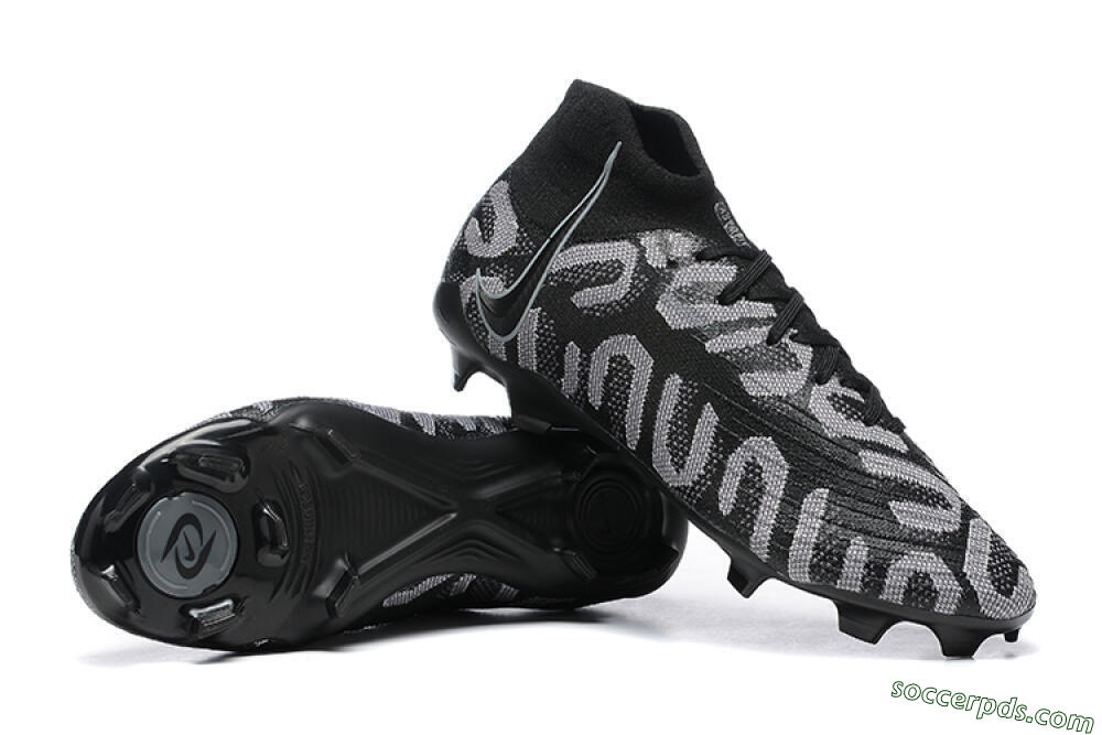 Nike Phantom Luna Elite FG High-Tops Football Boots - Black/Grey 4