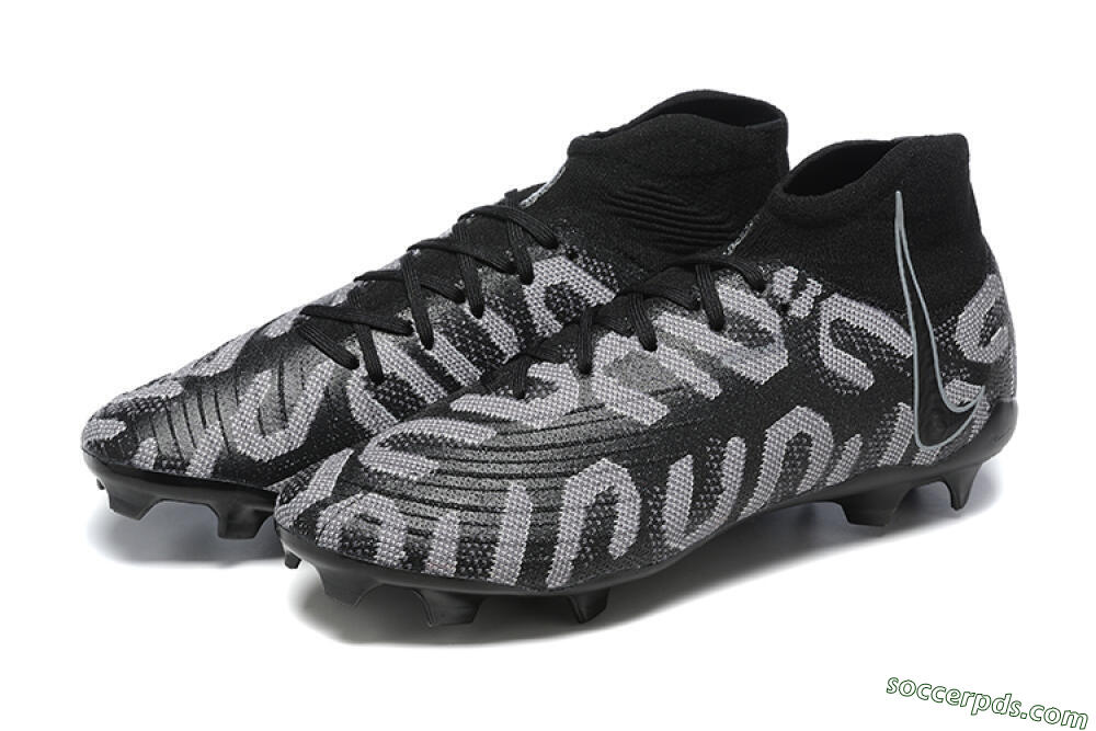 Nike Phantom Luna Elite FG High-Tops Football Boots - Black/Grey 5