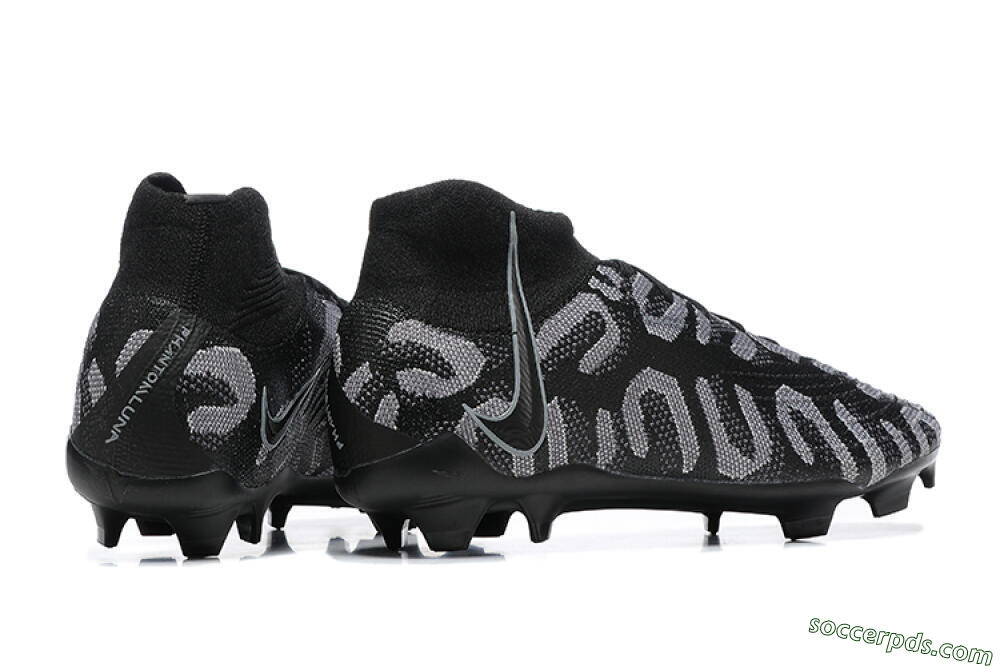 Nike Phantom Luna Elite FG High-Tops Football Boots - Black/Grey 9
