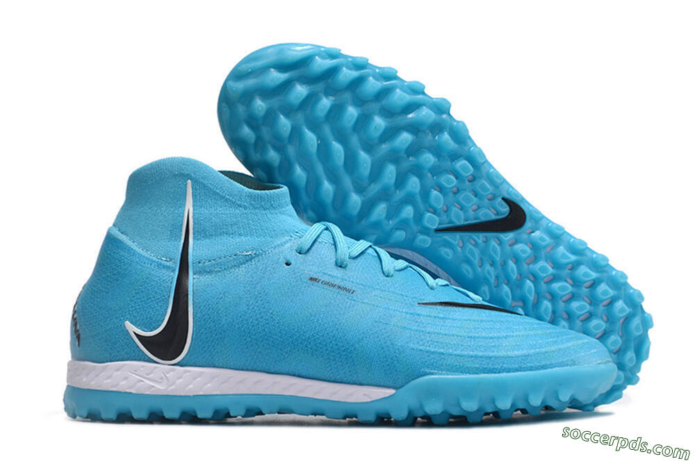 Nike Phantom Luna Elite NU TF High-Tops Football Shoes - Blue/Black/White 1