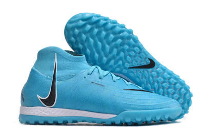 Nike Phantom Luna Elite NU TF High-Tops Football Shoes - Blue/Black/White