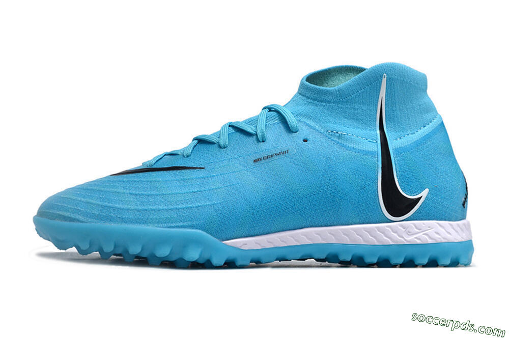 Nike Phantom Luna Elite NU TF High-Tops Football Shoes - Blue/Black/White 2