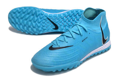 Nike Phantom Luna Elite NU TF High-Tops Football Shoes - Blue/Black/White
