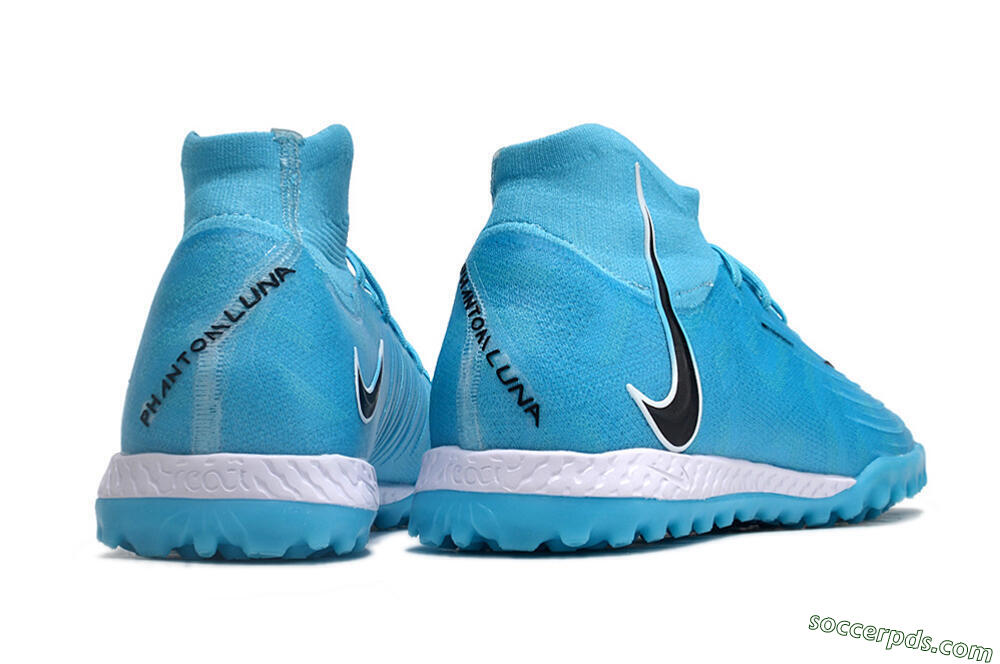 Nike Phantom Luna Elite NU TF High-Tops Football Shoes - Blue/Black/White 6