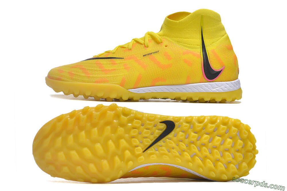 Nike Phantom Luna Elite NU TF High-Tops Football Shoes - Yellow/Red/Black 0