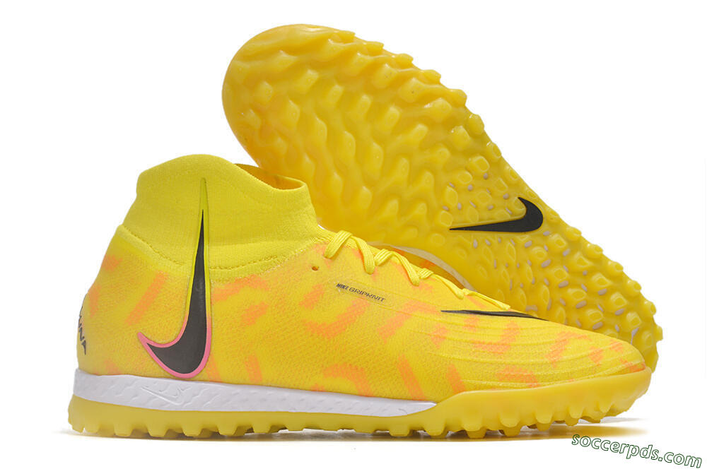 Nike Phantom Luna Elite NU TF High-Tops Football Shoes - Yellow/Red/Black 1