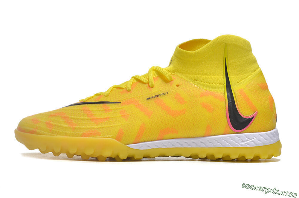 Nike Phantom Luna Elite NU TF High-Tops Football Shoes - Yellow/Red/Black 2