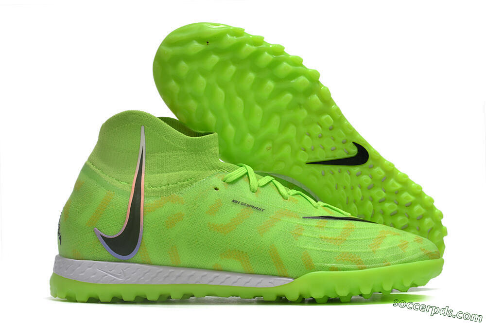 Nike Phantom Luna Elite NU TF High-Tops Football Shoes - Green/Yellow/Black 1