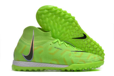 Nike Phantom Luna Elite NU TF High-Tops Football Shoes - Green/Yellow/Black