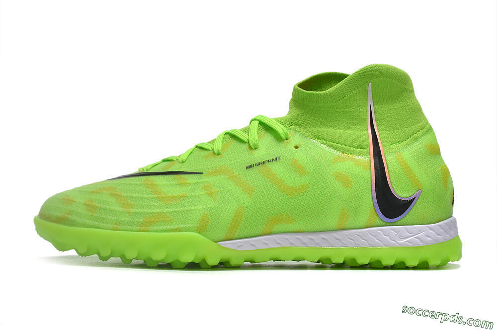 Nike Phantom Luna Elite NU TF High-Tops Football Shoes - Green/Yellow/Black 2