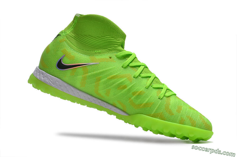 Nike Phantom Luna Elite NU TF High-Tops Football Shoes - Green/Yellow/Black 4