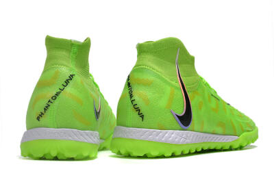 Nike Phantom Luna Elite NU TF High-Tops Football Shoes - Green/Yellow/Black