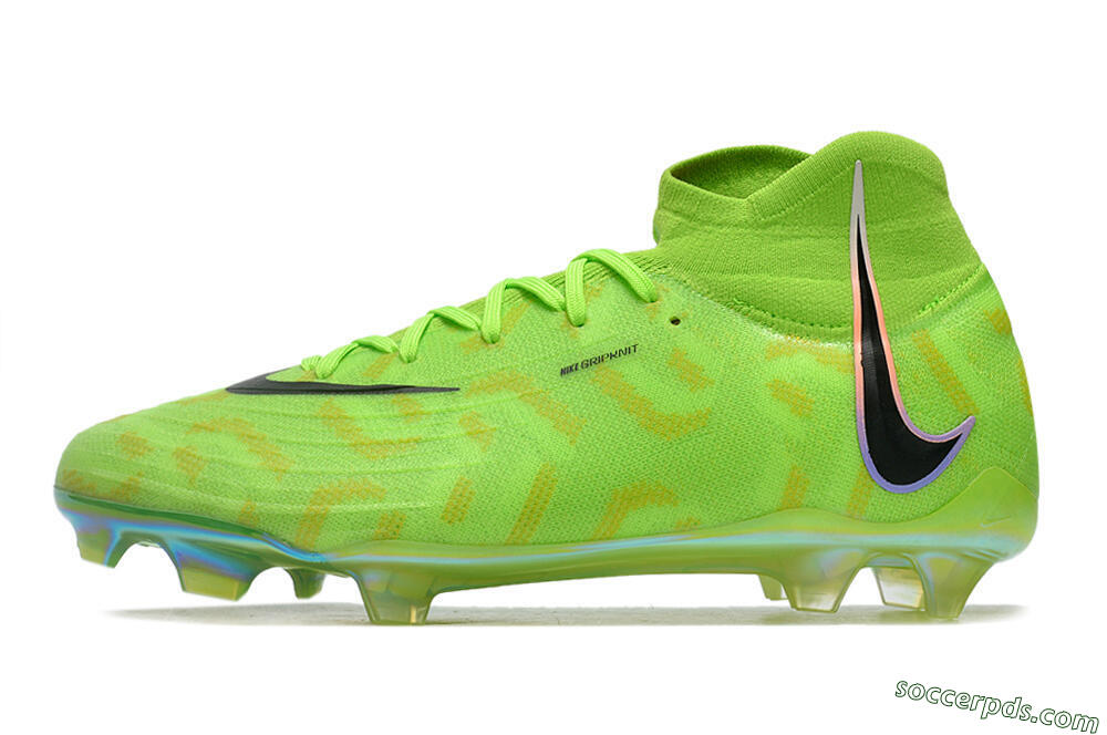 Nike Phantom Luna Elite FG High-Tops Football Boots - Green/Black/White 2