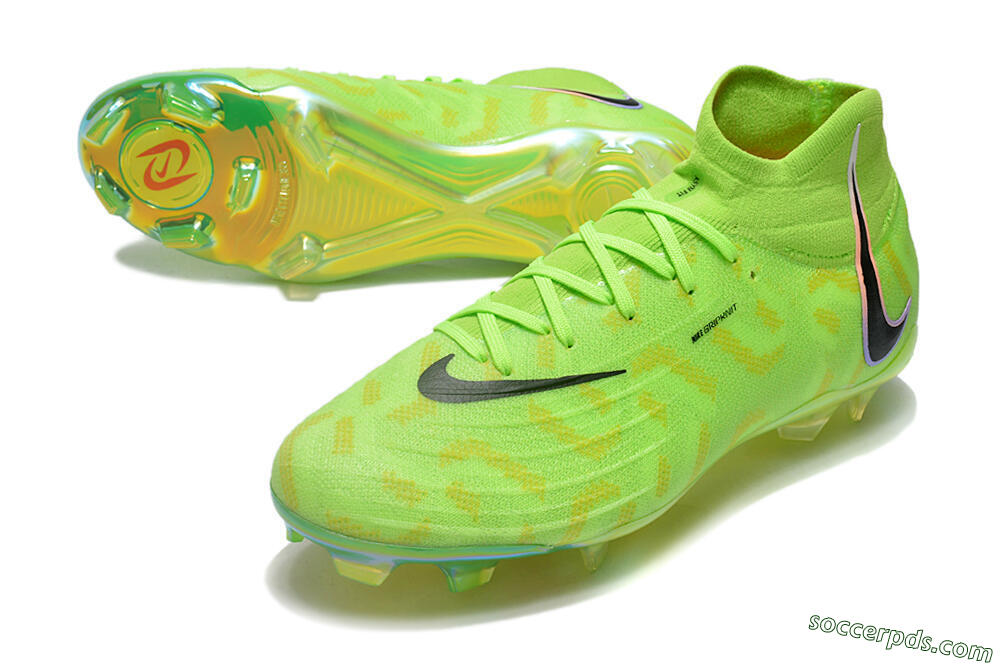 Nike Phantom Luna Elite FG High-Tops Football Boots - Green/Black/White 3