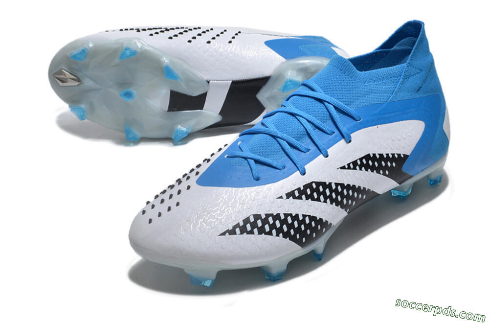 Adidas Predator Accuracy.1 FG High-Tops Football Boots - Blue/Black/White 3