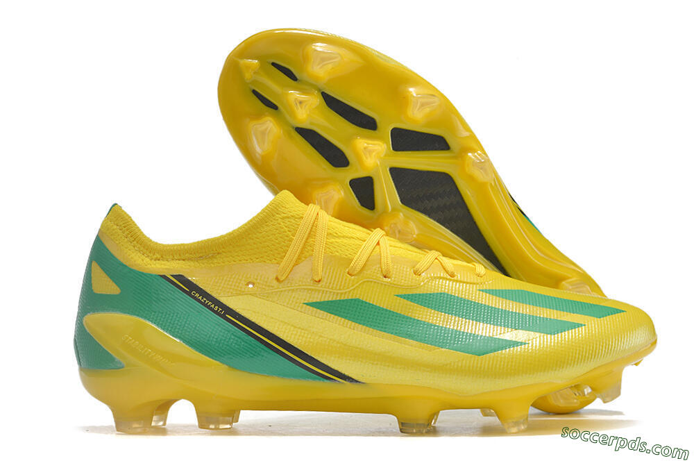 Adidas X Crazyfast.1 FG Low-Tops Football Boots - Yellow/Green/Black 1