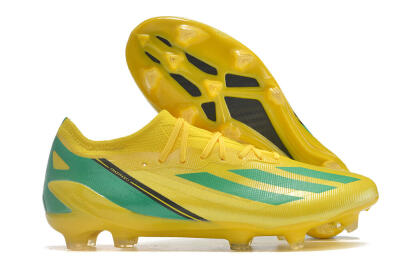 Adidas X Crazyfast.1 FG Low-Tops Football Boots - Yellow/Green/Black