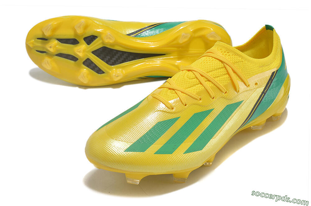 Adidas X Crazyfast.1 FG Low-Tops Football Boots - Yellow/Green/Black 3