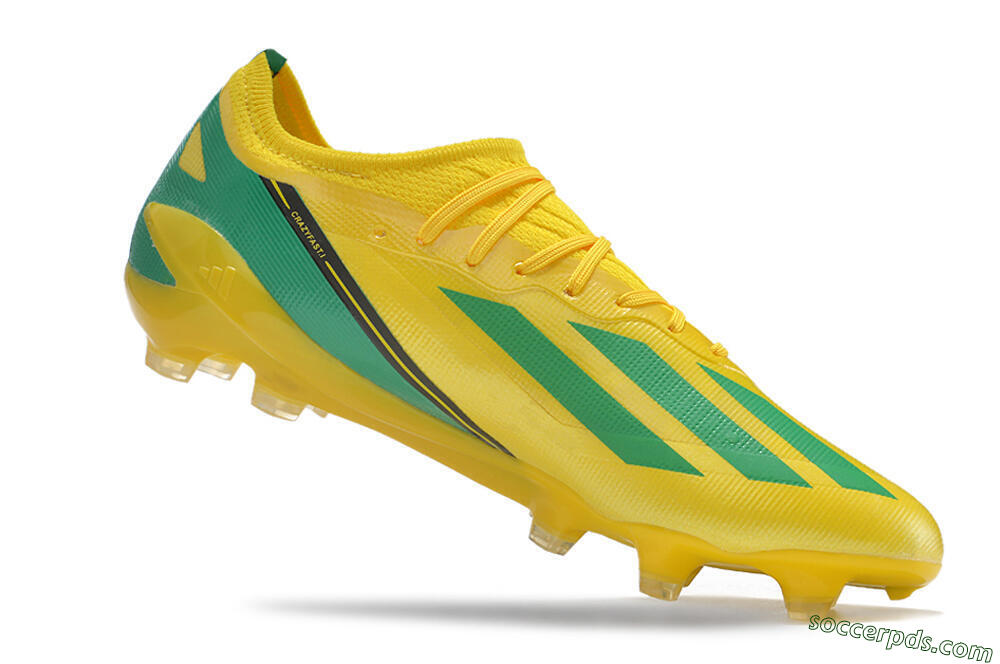 Adidas X Crazyfast.1 FG Low-Tops Football Boots - Yellow/Green/Black 4