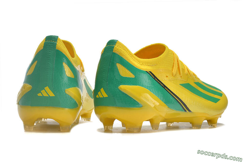 Adidas X Crazyfast.1 FG Low-Tops Football Boots - Yellow/Green/Black 6