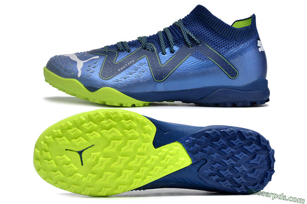 Puma Future Ultimate TF Low-Tops Football Shoes - Blue/White/Yellow 0