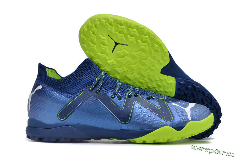 Puma Future Ultimate TF Low-Tops Football Shoes - Blue/White/Yellow 1
