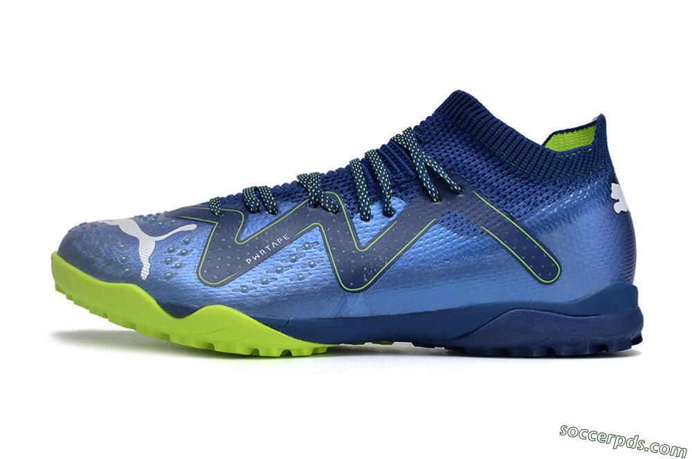 Puma Future Ultimate TF Low-Tops Football Shoes - Blue/White/Yellow 2