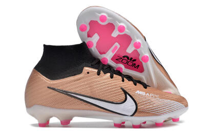 Nike Air Zoom Mercurial Superfly 9 Elite AG High-Tops Football Boots - Gold/Black/White
