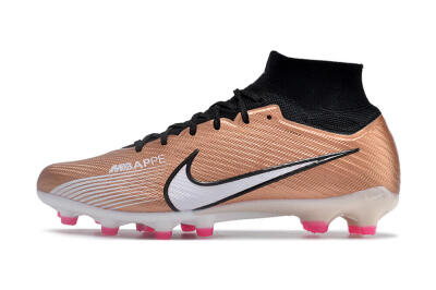 Nike Air Zoom Mercurial Superfly 9 Elite AG High-Tops Football Boots - Gold/Black/White