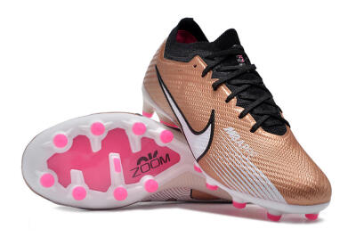 Nike Air Zoom Mercurial Vapor 15 Elite AG Low-Tops Football Boots - Gold/Black/White