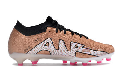 Nike Air Zoom Mercurial Vapor 15 Elite AG Low-Tops Football Boots - Gold/Black/White