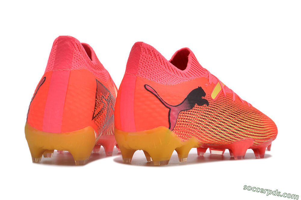 Puma Future Ultimate 2024 FG Low-Tops Football Boots - Red/Orange/Yellow 6