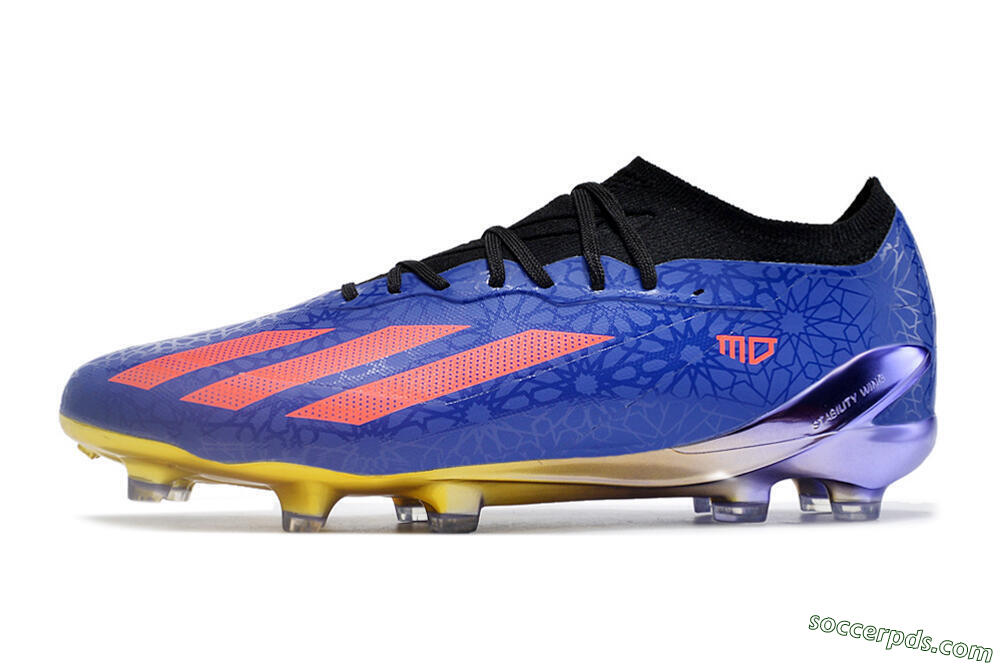 Adidas X Crazyfast.1 Salah FG Low-Tops Football Boots - Blue/Red/Gold 2