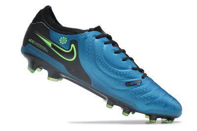 Nike Tiempo Legend 10 Elite FG Low-Tops Football Boots - Blue/Green/Black