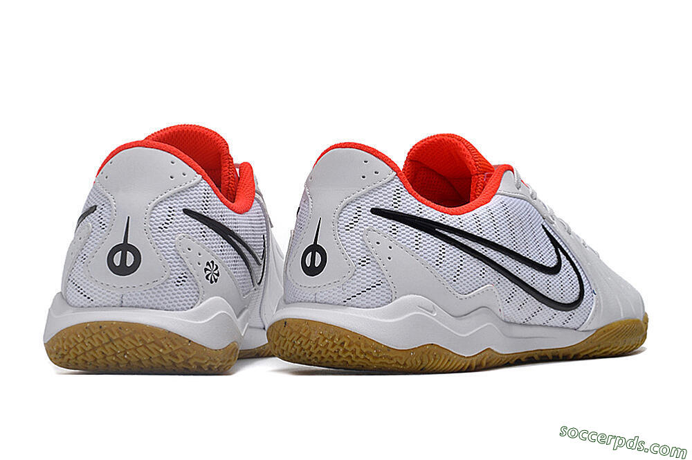 Nike Tiempo Legend 10 Academy IC Low-Tops Football Shoes - White/Black/Red 6