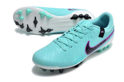 Nike Tiempo Legend X Academy AG Low-Tops Football Boots - Turquoise/Purple/Black