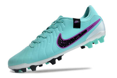 Nike Tiempo Legend X Academy AG Low-Tops Football Boots - Turquoise/Purple/Black