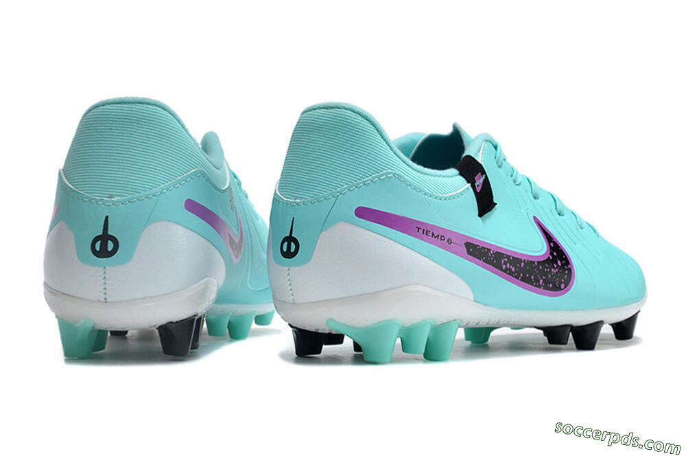 Nike Tiempo Legend X Academy AG Low-Tops Football Boots - Turquoise/Purple/Black 6