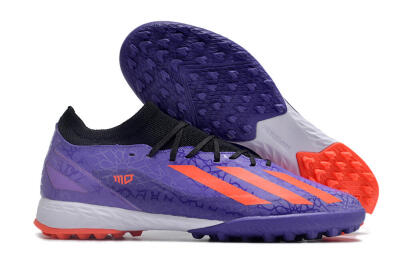 Adidas X Crazyfast.1 TF Low-Tops Football Shoes - Purple/Red/White