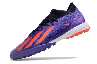 Adidas X Crazyfast.1 TF Low-Tops Football Shoes - Purple/Red/White