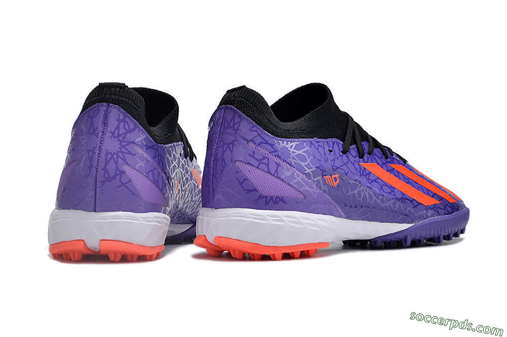 Adidas X Crazyfast.1 TF Low-Tops Football Shoes - Purple/Red/White 6