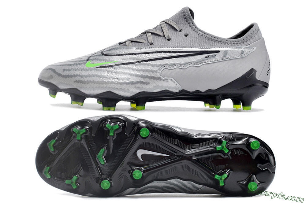 Nike Phantom GX Academy FG Low-Tops Football Boots - Silver/Grey/Black 0