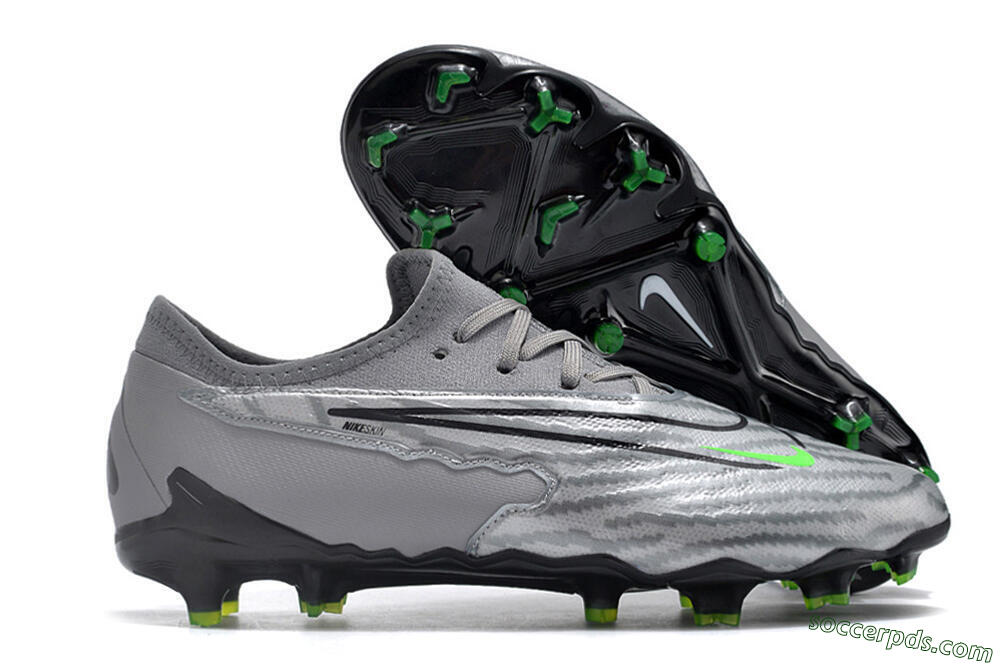 Nike Phantom GX Academy FG Low-Tops Football Boots - Silver/Grey/Black 1