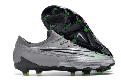 Nike Phantom GX Academy FG Low-Tops Football Boots - Silver/Grey/Black