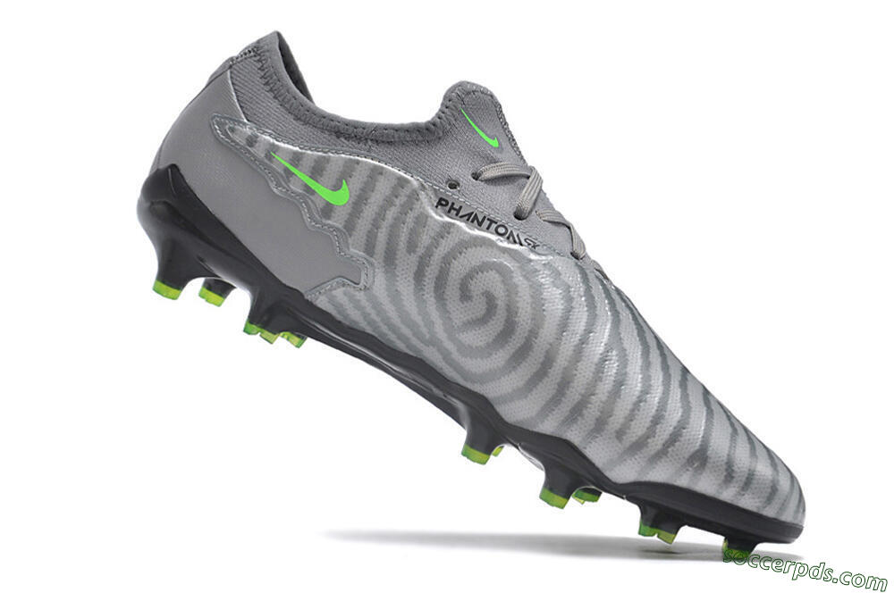 Nike Phantom GX Academy FG Low-Tops Football Boots - Silver/Grey/Black 4