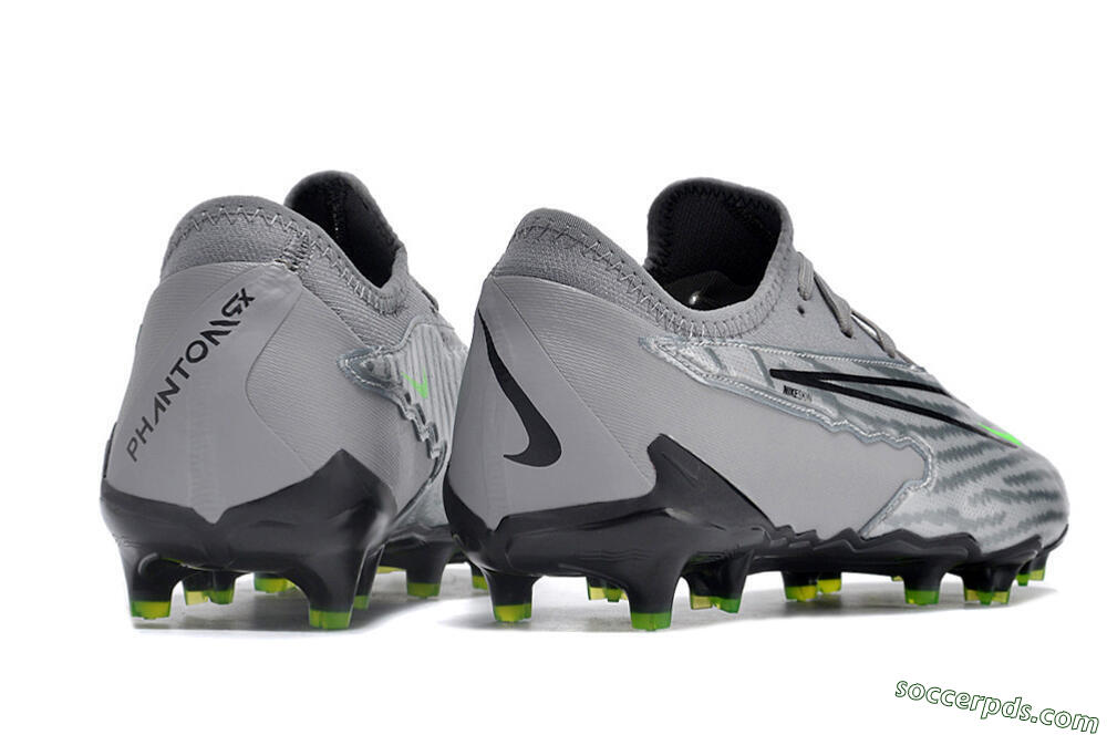 Nike Phantom GX Academy FG Low-Tops Football Boots - Silver/Grey/Black 6